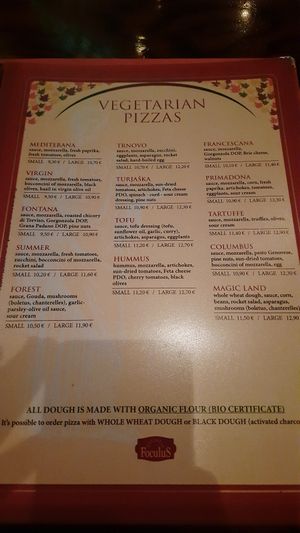  at Pizzeria Foculus in Ljubljana