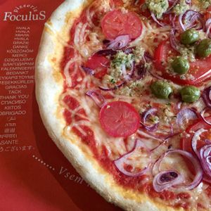Great Pizza at Pizzeria Foculus in Ljubljana