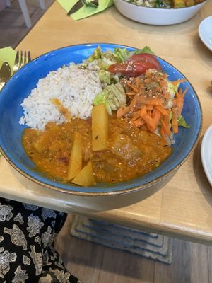 Curry bowl   at Happiness-Heart Cafe in Berlin