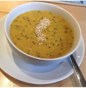 Dhaal lentil soup  at Happiness-Heart Cafe in Berlin
