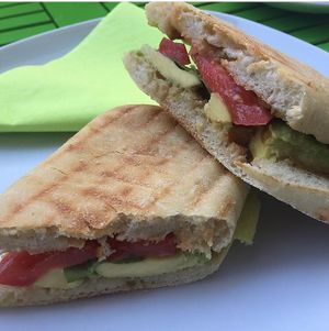 Avocado ciabatta  at Happiness-Heart Cafe in Berlin