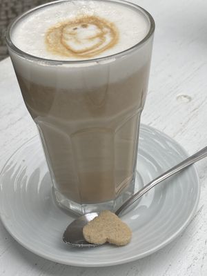 latte at Pele-Mele in Berlin