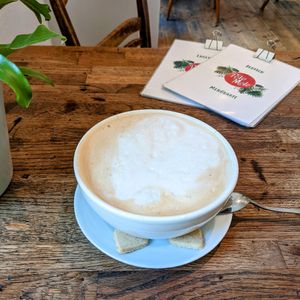 Bowl of coffee! at Pele-Mele in Berlin