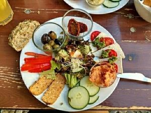 Mediterranean breakfast at Pele-Mele in Berlin