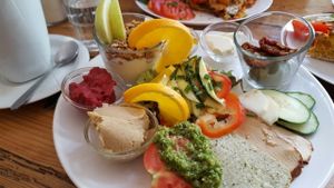 breakfast plate at Pele-Mele in Berlin