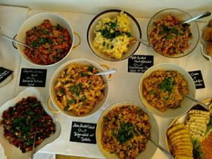 sunday brunch salads at Pele-Mele in Berlin