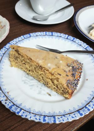 Orange lavender cake #Veganuary at Pele-Mele in Berlin