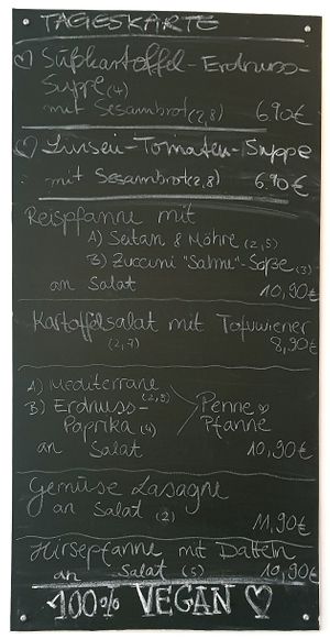 Daily changing menu #Veganuary at Pele-Mele in Berlin