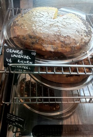 Display of cakes at Pele-Mele in Berlin