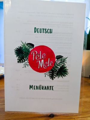 Menu page at Pele-Mele at Pele-Mele in Berlin