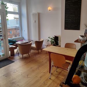 Sit & relax & enjoy delicious 100% vegan specialities! at Pele-Mele in Berlin