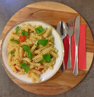 Pasta Aglio Olio Pomodoro at Pele-Mele in Berlin