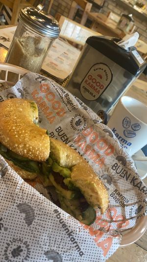   at Karma Bagels in San Andres Cholula