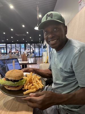 Shroom burger   at Kings Canyon Bar & Grill in Petermann