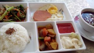 Classic meal
 at Surn Yi Vegetarian Restaurant in Phnom Penh