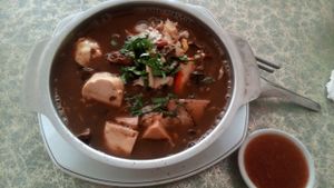 Chinese nutrition soup at Surn Yi Vegetarian Restaurant in Phnom Penh