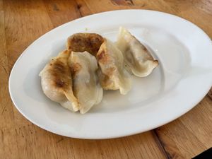 Fried dumplings, $2  at Surn Yi Vegetarian Restaurant in Phnom Penh