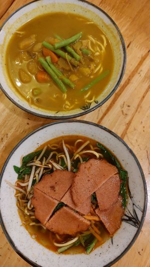 Bottom soup okay, curry soup was gross :( at Surn Yi Vegetarian Restaurant in Phnom Penh