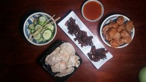 fried mushrooms are a must ! at Surn Yi Vegetarian Restaurant in Phnom Penh