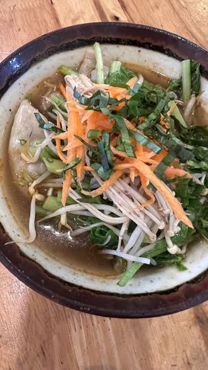 Dumpling soup  at Surn Yi Vegetarian Restaurant in Phnom Penh