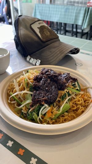 Fried mushrooms instant noodle#03  at Surn Yi Vegetarian Restaurant in Phnom Penh