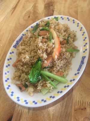 Tom Yam Rice w/o egg at Surn Yi Vegetarian Restaurant in Phnom Penh