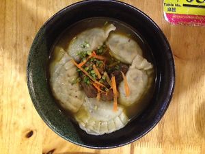 Dim sum soup at Surn Yi Vegetarian Restaurant in Phnom Penh