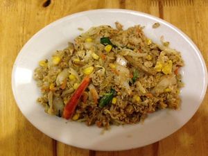 Fried rice at Surn Yi Vegetarian Restaurant in Phnom Penh