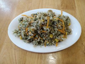 Khmer snom rice at Surn Yi Vegetarian Restaurant in Phnom Penh