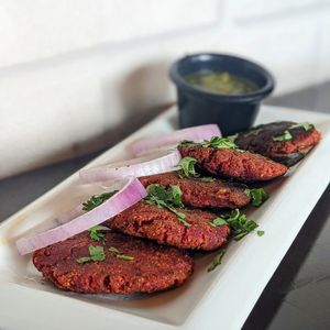Vegan Beet Kebabs at We Desi - Indian Bistro in Central Singapore