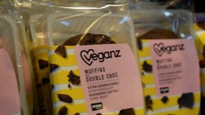 veganz branded muffins at Veganz in Berlin