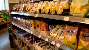 snacks at Veganz in Berlin