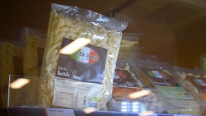 fresh pasta at Veganz in Berlin