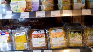 tempeh at Veganz in Berlin