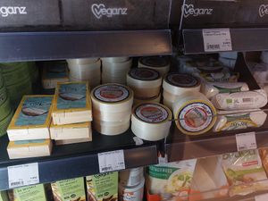 French vegan cheese! 😋 at Veganz in Berlin