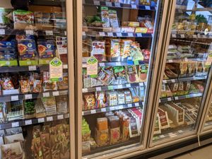 Not-meats at Veganz in Berlin