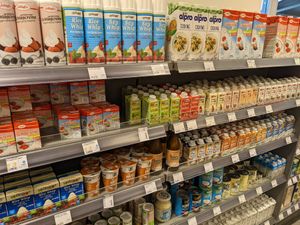 Creams and milks! at Veganz in Berlin