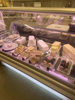 cheese counter!  at Veganz in Berlin