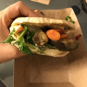 Pita hummus   at Veganz in Berlin