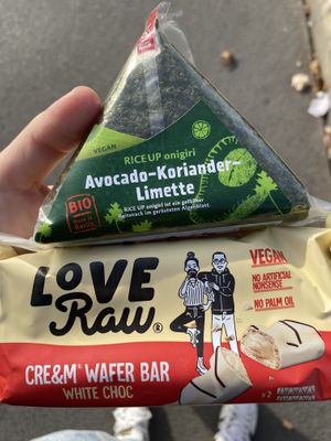 Onigiri and Wafer Bar  at Veganz in Berlin