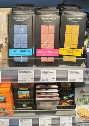 chocolates #Veganuary at Veganz in Berlin