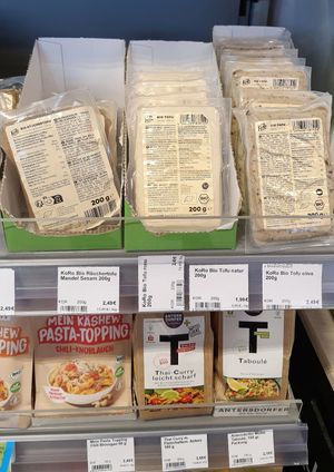 tofu #Veganuary at Veganz in Berlin