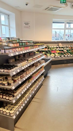 interior of location  #Veganuary at Veganz in Berlin