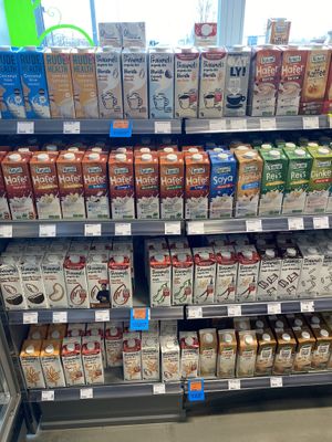 Plant milk  at Veganz in Berlin