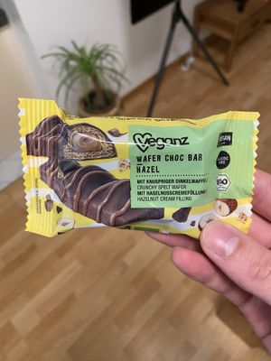 Wafer choc bar – hazelnut  at Veganz in Berlin