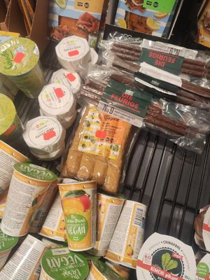 They also have sale products at Veganz in Berlin