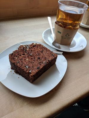 Chocolate loaf at Veganz in Berlin