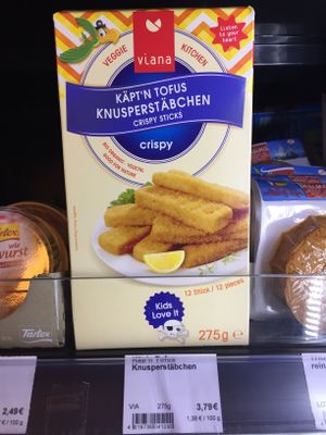 Vischstäbchen  at Veganz in Berlin