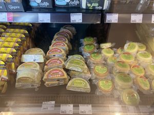 Vegan cheeses  at Veganz in Berlin