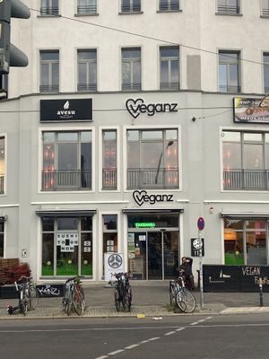 Outside  at Veganz in Berlin